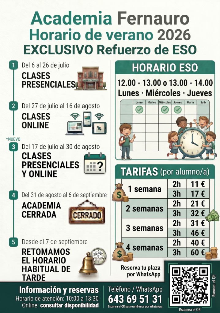 Ficha informativa verano ESO